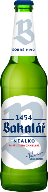 Fľaša piva Bakalář Nealko