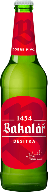 Fľaša piva Bakalář Desiatka