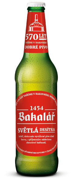 Bakalář svetlá desiatka - fľaškové pivo