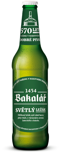 Bakalář svetlý ležiak - fľaškové pivo